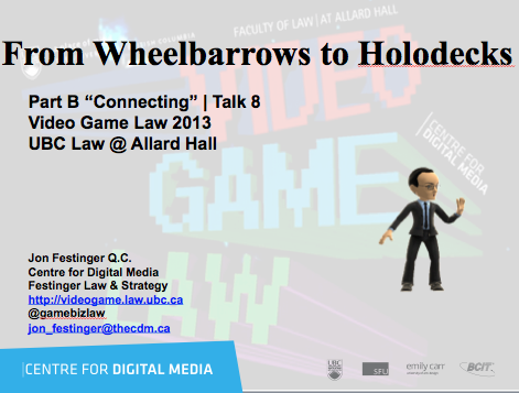 Syllabus 2014 | Video Game Law