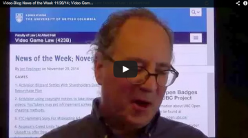 Video-Blog News of the Week; November 26, 2014