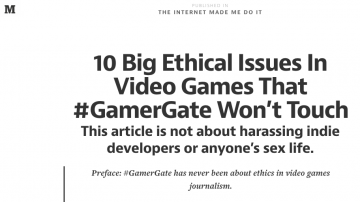 10 Big Ethical Issues In Video Games That #GamerGate Won’t Touch — The Internet Made Me Do It — Medium