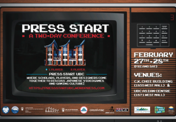 “Press Start: Culture, Industry, and Innovation in Japanese Gaming” conference @ UBC – February 27 & 28, 2015