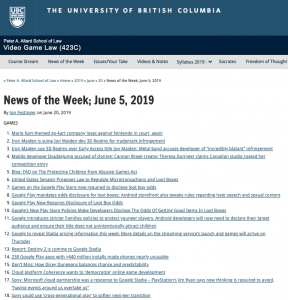 News of the Week; June 5, 2019