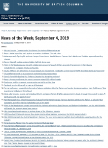 News of the Week; September 4, 2019