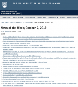 News of the Week; September 25, 2019