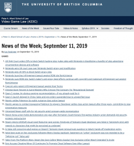 News of the Week; September 11, 2019