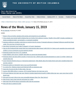 News of the Week; January 15, 2020