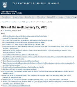 News of the Week; January 22, 2020