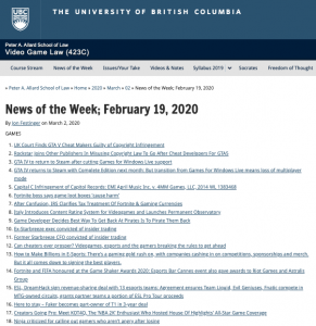 News of the Week; February 19, 2020