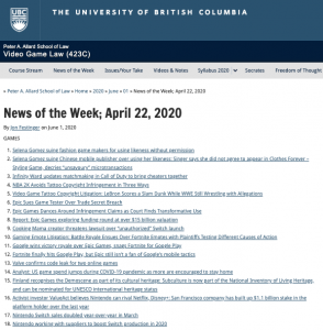 News of the Week; April 22, 2020