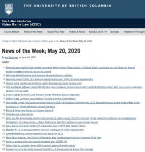 News of the Week; May 20, 2020