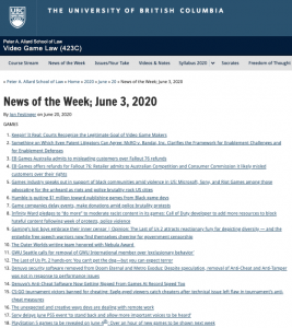News of the Week; June 3, 2020