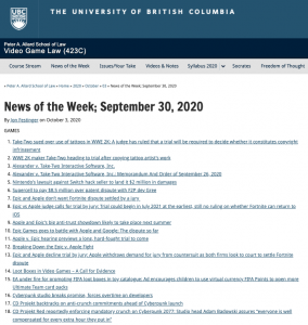 News of the Week; September 30, 2020