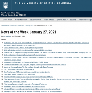 News of the Week; January 27, 2021